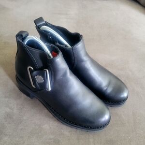 Harley Davidson D83895 Women’s  Black Motorcycle Boots Size US 6.5